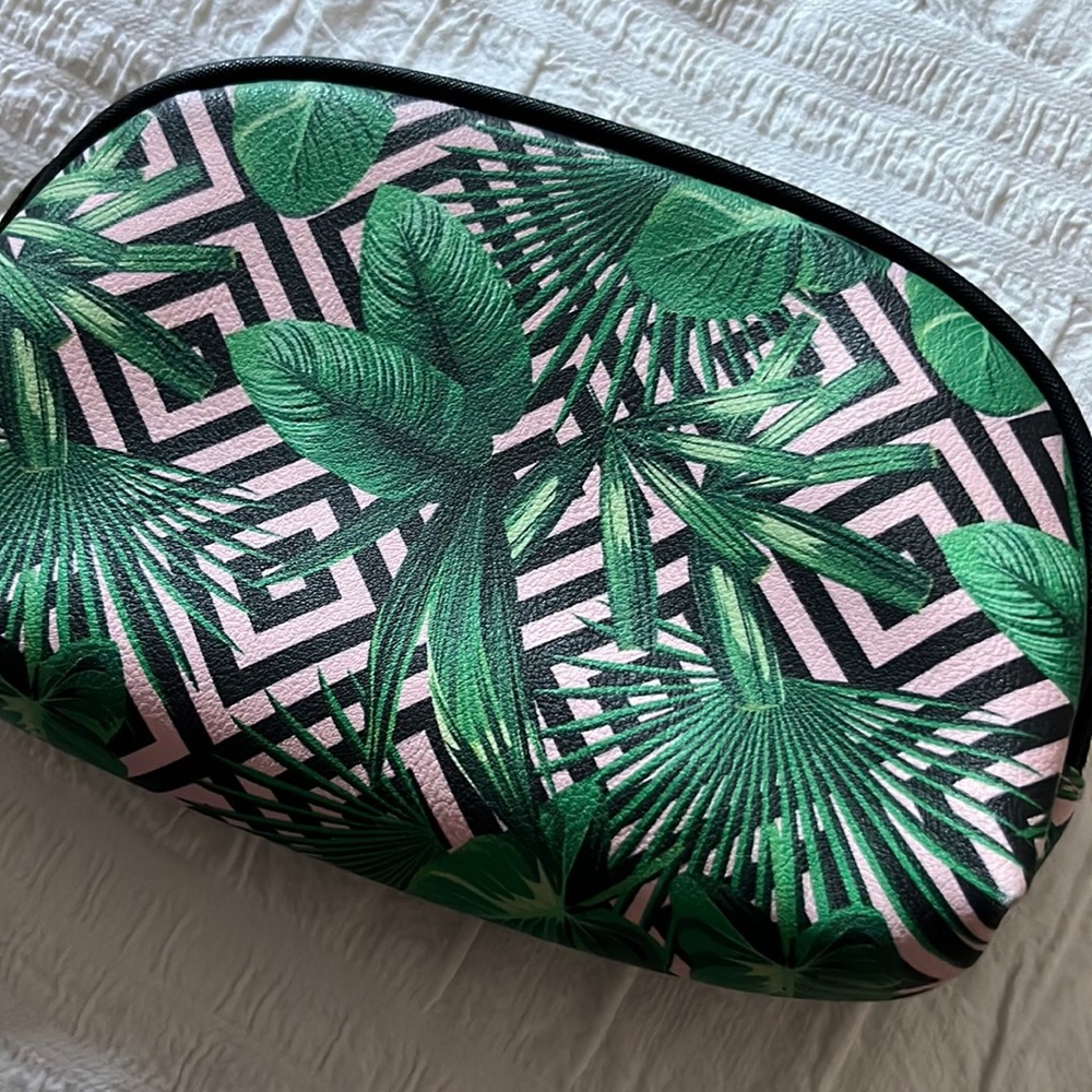 Palm print cosmetic case